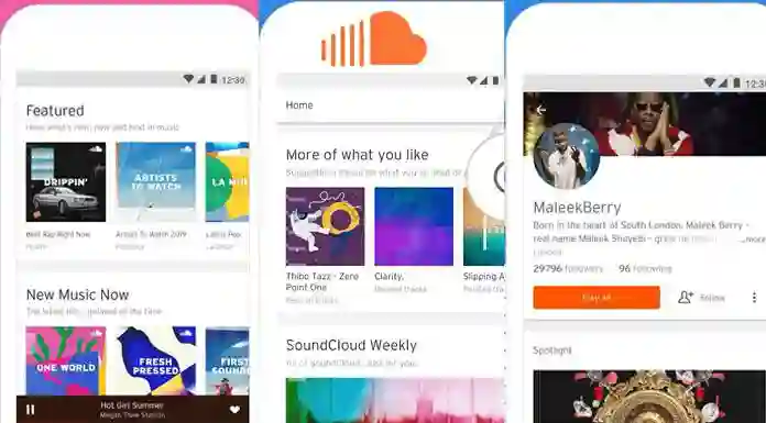 soundcloud best music streaming app for android