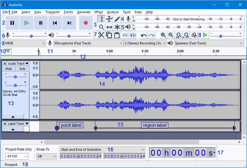 audacity podcast editing and hosting software
